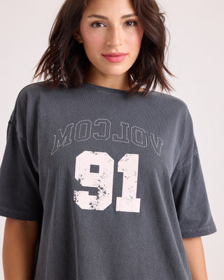 Volcom Women's Line Up Base Tee - Vintage Black