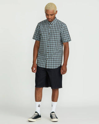 Volcom Morphew Short Sleeve Shirt - Used Blue