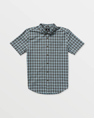 Volcom Morphew Short Sleeve Shirt - Used Blue