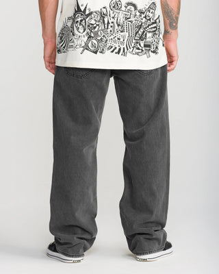 Volcom Pipe Dreams Denim Pants - Charcoal Black
