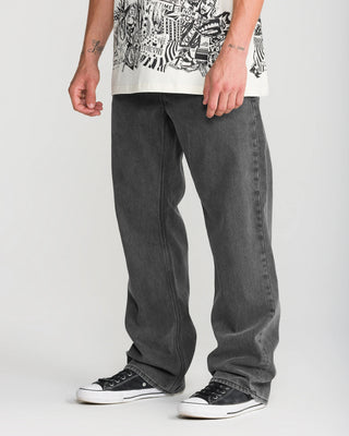 Volcom Pipe Dreams Denim Pants - Charcoal Black