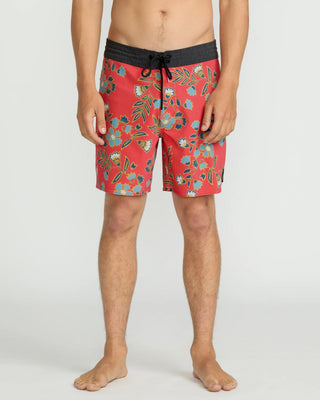 Volcom Psyche Cotton Stoney 17" Trunks - Chili Red