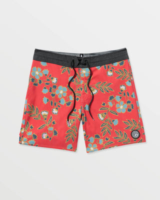 Volcom Psyche Cotton Stoney 17" Trunks - Chili Red