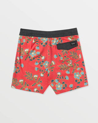 Volcom Psyche Cotton Stoney 17" Trunks - Chili Red
