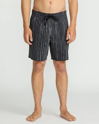 Volcom Psyche Cotton 17" Trunks - Black/White