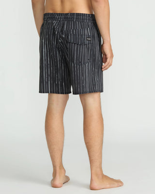 Volcom Psyche Cotton 17" Trunks - Black/White