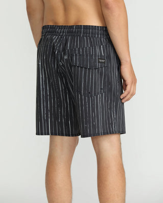 Volcom Psyche Cotton 17" Trunks - Black/White