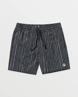 Volcom Psyche Cotton 17" Trunks - Black/White