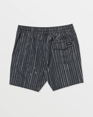 Volcom Psyche Cotton 17" Trunks - Black/White