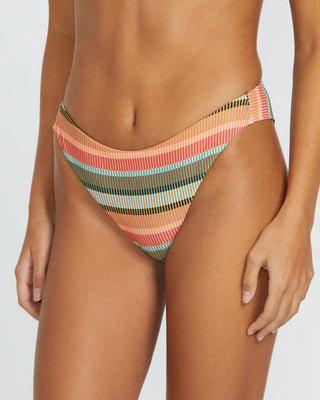 Volcom Sol Song Stripe Cheekini Bikini Bottom - Multi