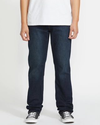 Volcom Solver Denim Pants - New Vintage Blue