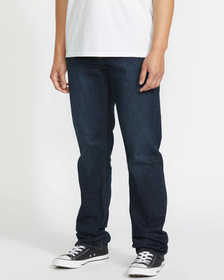 Volcom Solver Denim Pants - New Vintage Blue