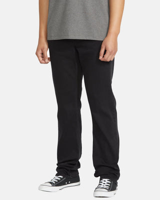 Volcom Solver Denim Pants - Black Out