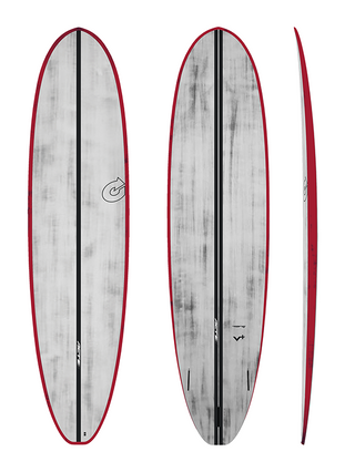 ACT V+ Surfboard- Red Rails / Brushed Grey