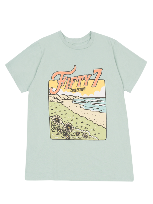 Jack's Fifty7 Women's Desolate Short Sleeve Tee - Seafoam