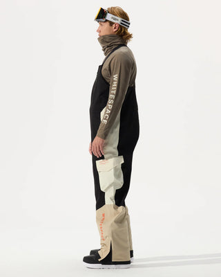 Whitespace 2L Insulated Cargo Bib Pant - Plaza Taupe/Black Onyx/Bone