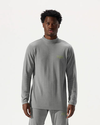 Whitespace Merino Mockneck - Rock Ridge