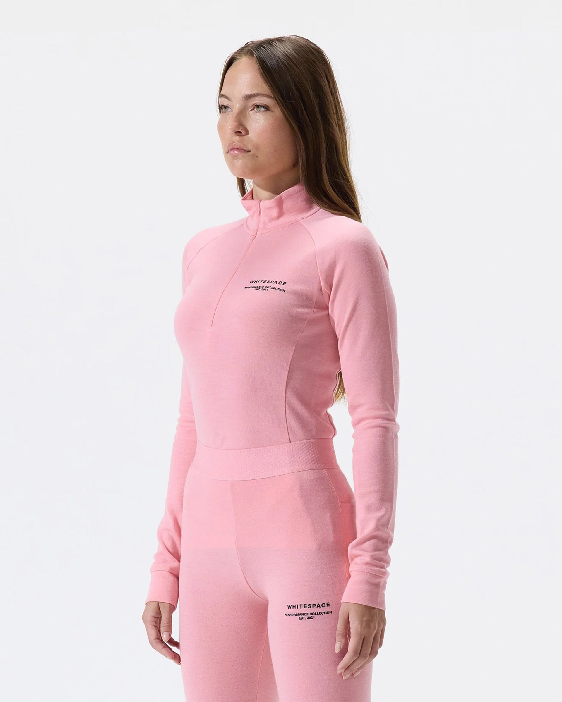 Whitespace Women's Merino Mockneck - Pink Icing