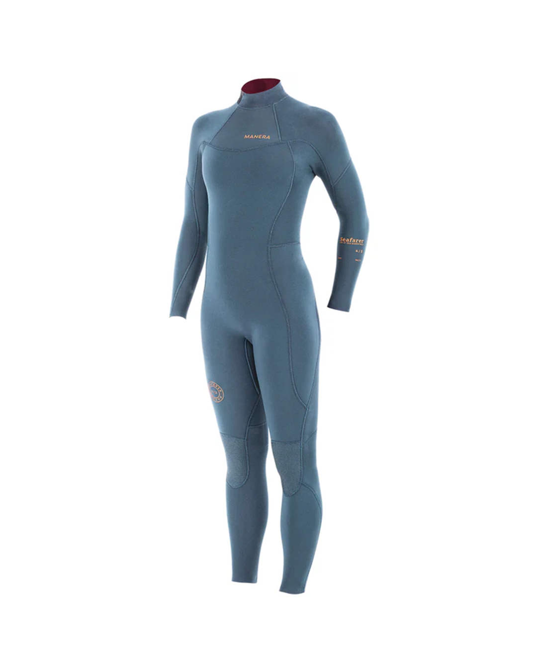 Manera Women's Seafarer Steamer 4/3mm Back Zip Fullsuit Wetsuit - Pewter 