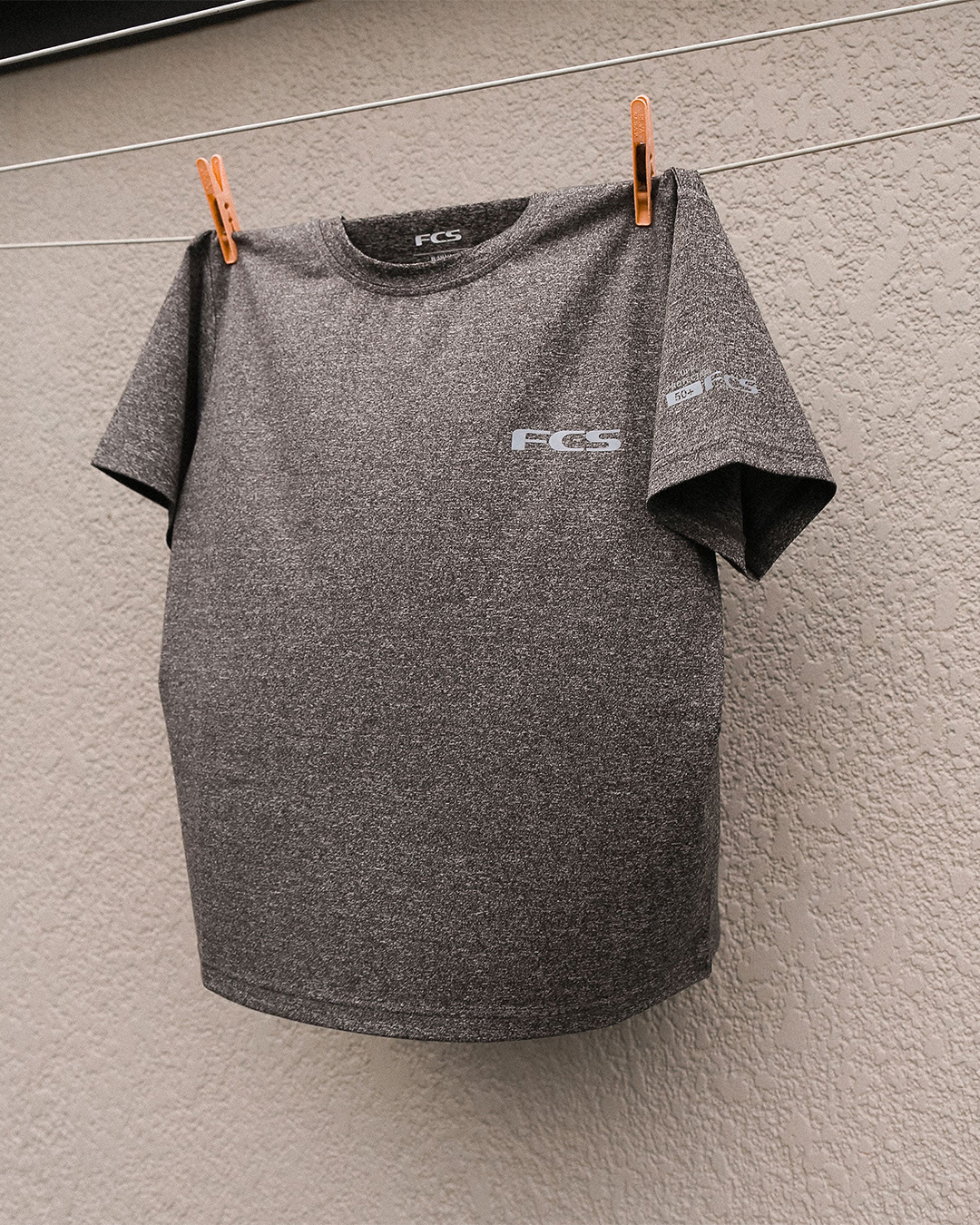 FCS Women's Short Sleeve UV Surf Tee- Heather Grey