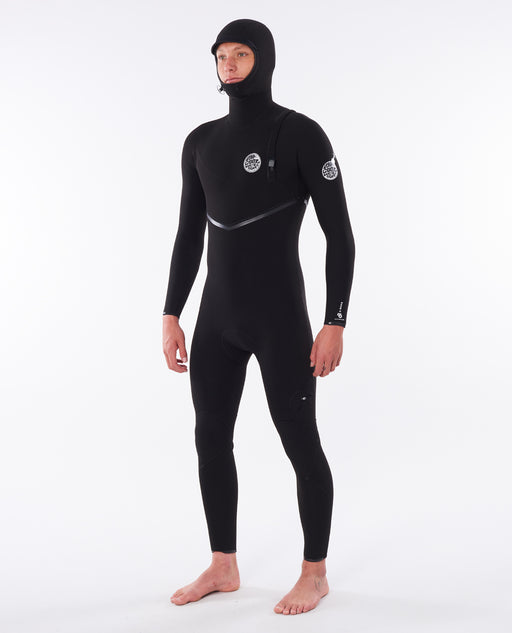 Rip Curl Men's E-Bomb 5/4mm Hooded Zip Free Wetsuit