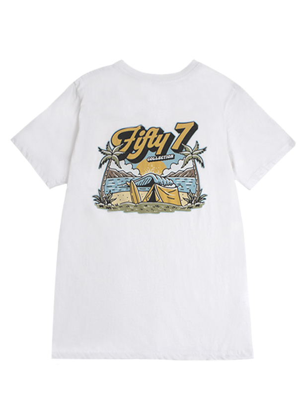 Jack's Fifty7 Women's Tent s Short Sleeve Tee - White 