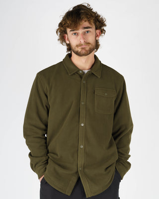 Walton L/S Button Up Shirt- Olive