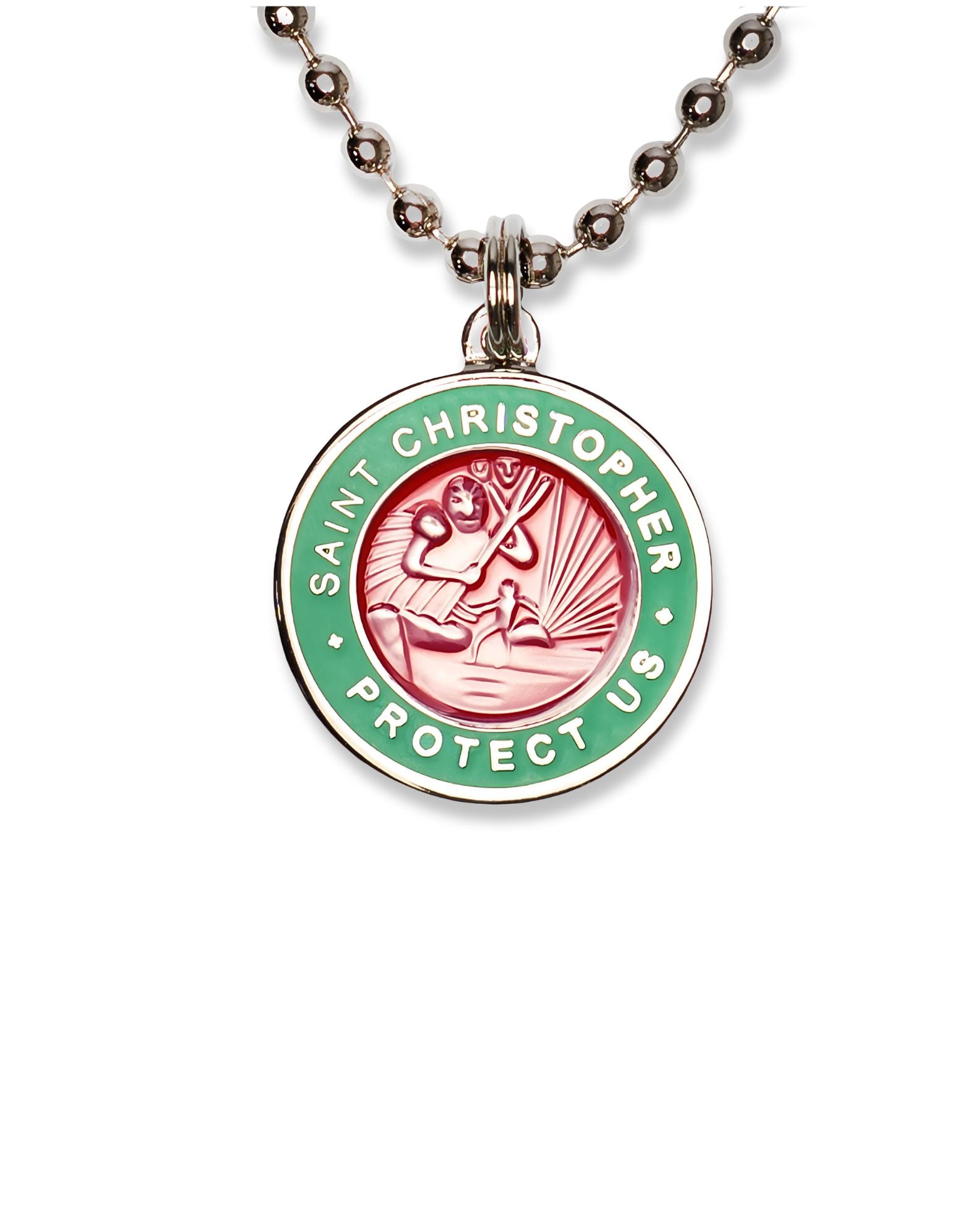 Jack's St. Christopher Necklace - Watermelon