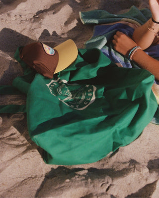 Wish Me Luck Wave Rider Tote Bag - Green