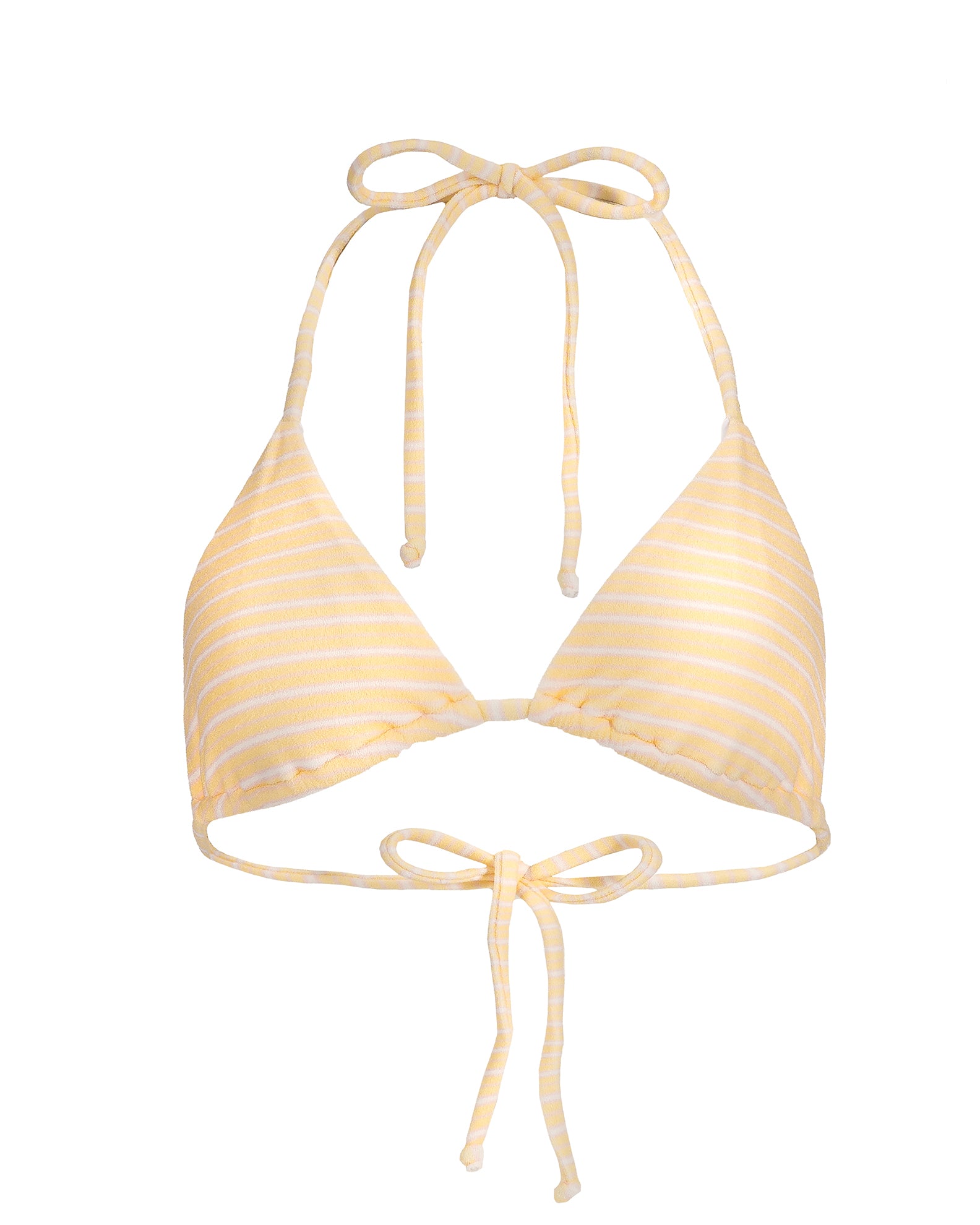 Danielle Brown Wesley Swim Top - Lemon Stripe