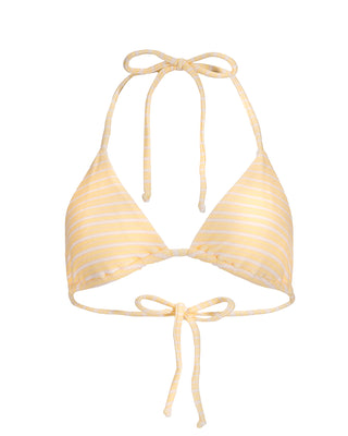 Danielle Brown Wesley Swim Top - Lemon Stripe