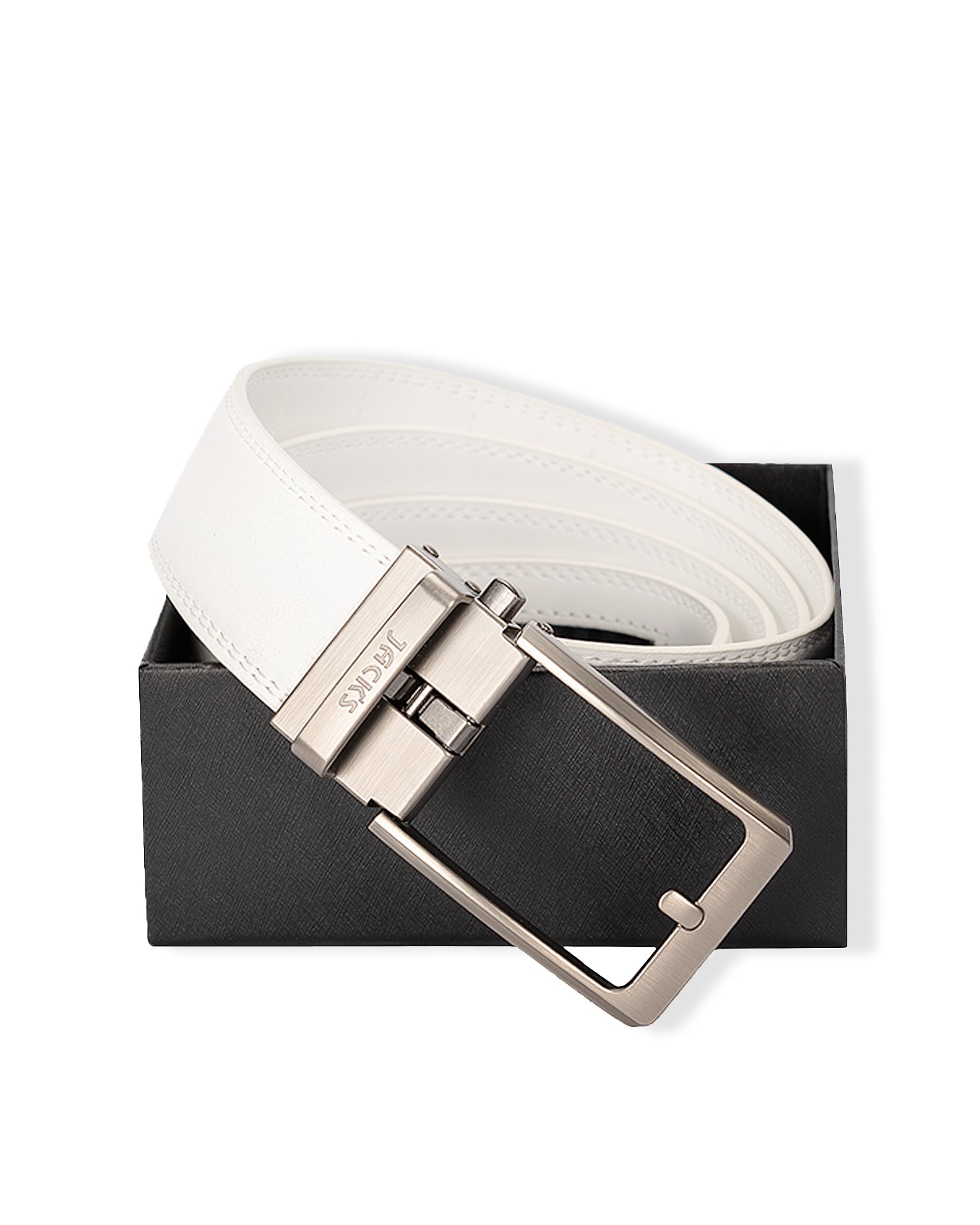 Leather Belt - White