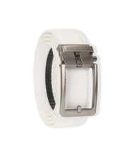 Leather Belt - White