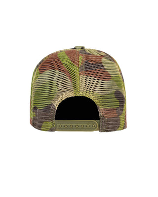 Trucker II Embroidered Hat - Camo/White