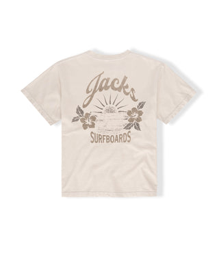 Women's Glass Pigment S/S T-Shirt - Cement