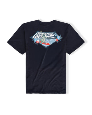 Women's HBHS Riding Freedom S/S Tee - Navy