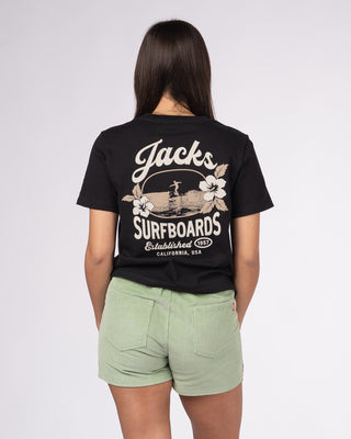 Women's Tip Toe Heavyweight S/S Tee - Black