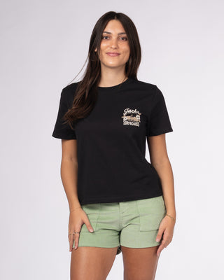Women's Tip Toe Heavyweight S/S Tee - Black
