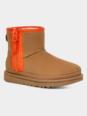 Women's Ugg Classic Mini Zipper Tape Logo Boot