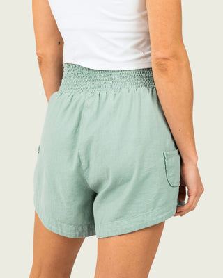 Marsh Wear Marsh Wear Women's Lowtide Linen Short Sleeve Shirt - Agate