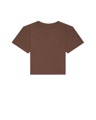 Core Fit Crop S/S Tee - Brown