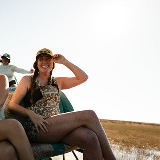 Women's Escape Shortalls - Khaki Mallard Camo