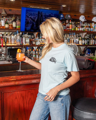 Woody's Wharf PGMT S/S Tee - Chambray