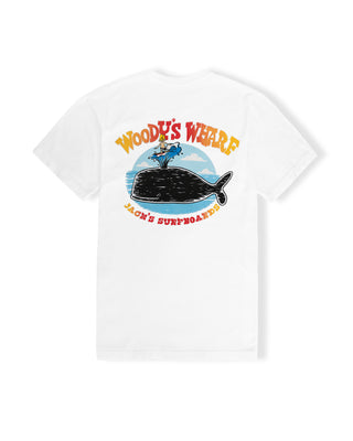 Woody's Wharf PGMT S/S Tee - White
