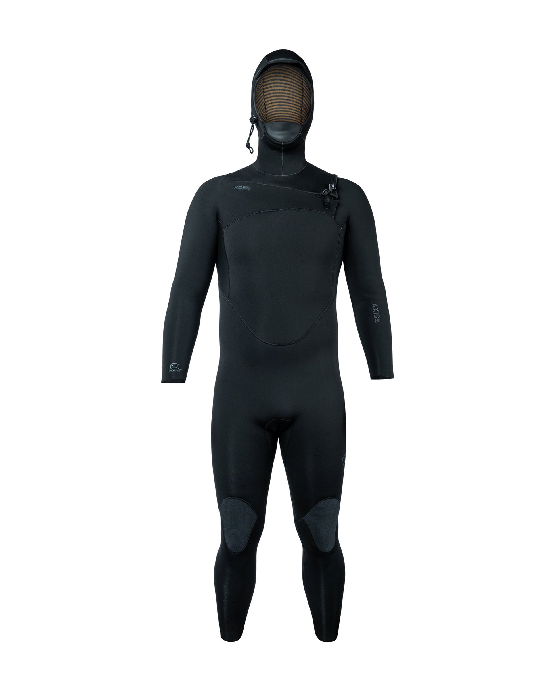 Xcel Men's Axis Hooded Full Wetsuit 5/4mm - Black