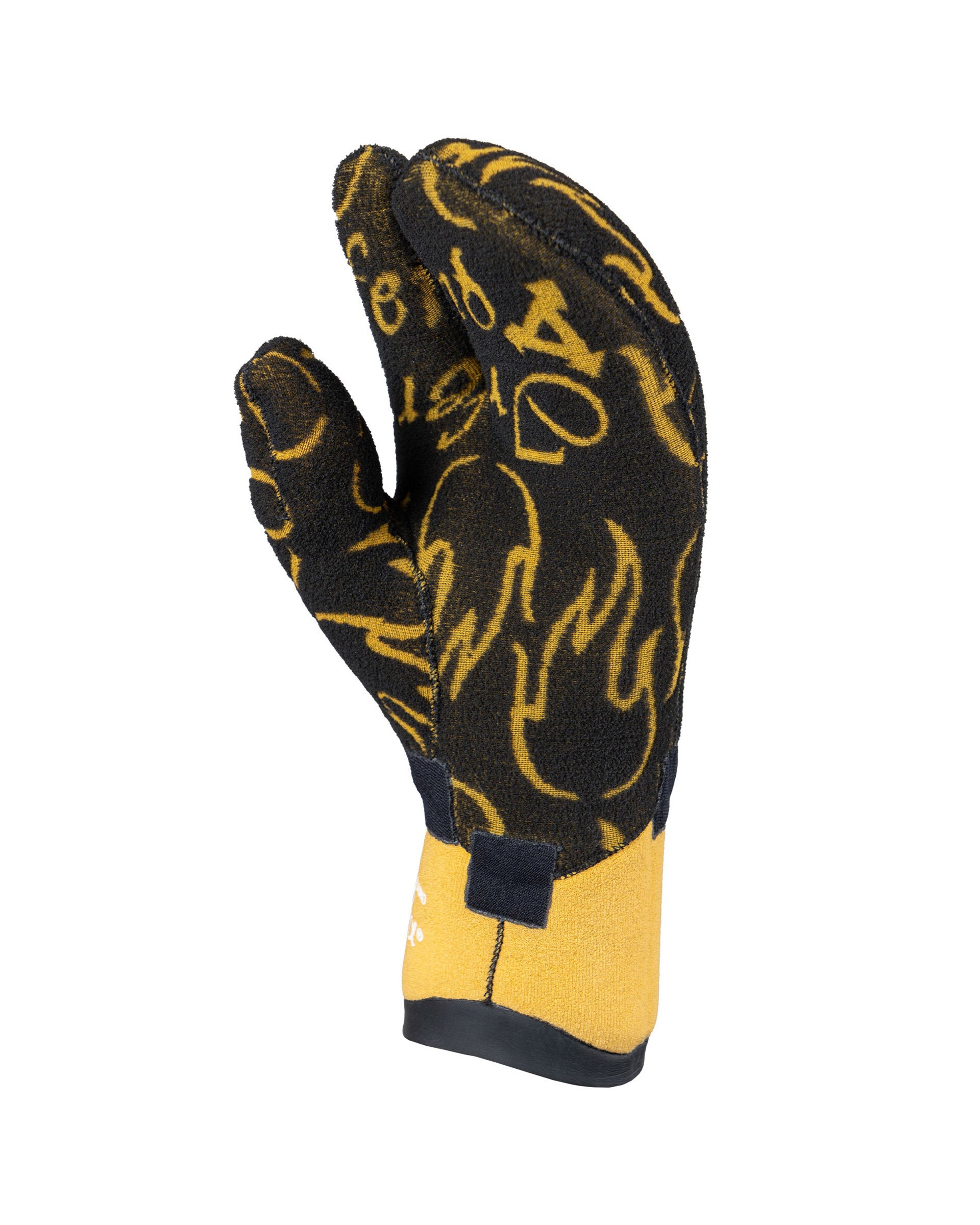 Men's Drylock Texture Skin Three Finger Glove 5mm - Black