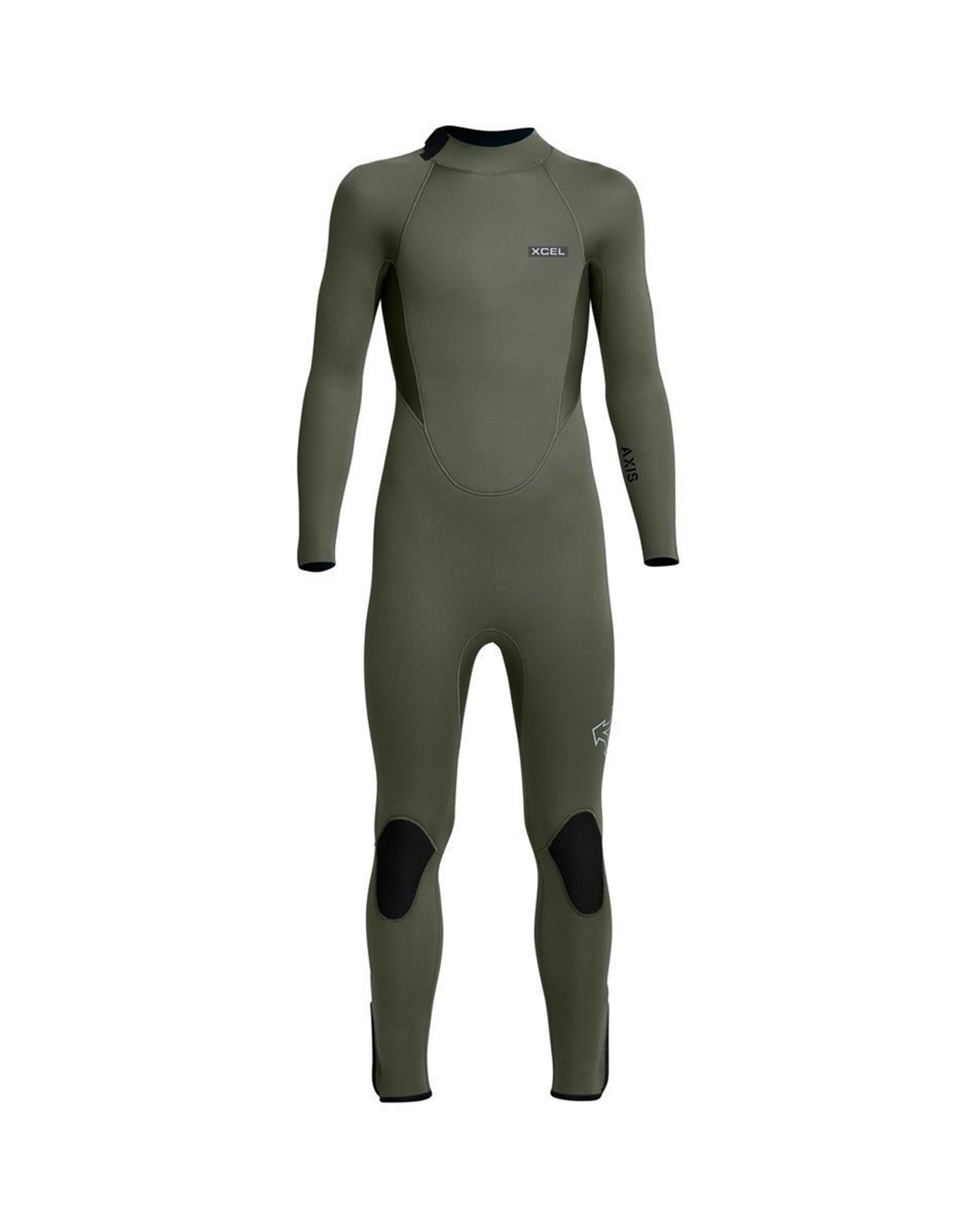 Xcel Kid's Axis Back Zip Full Wetsuit 4/3mm - Military Green