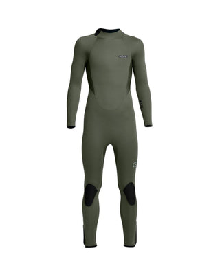 Xcel Kid's Axis Back Zip Full Wetsuit 3/2mm - Military Green