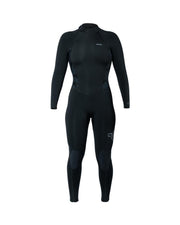 Xcel Women's Axis Back Zip Full Wetsuit 5/4mm - Black/Palm-Monstera Print