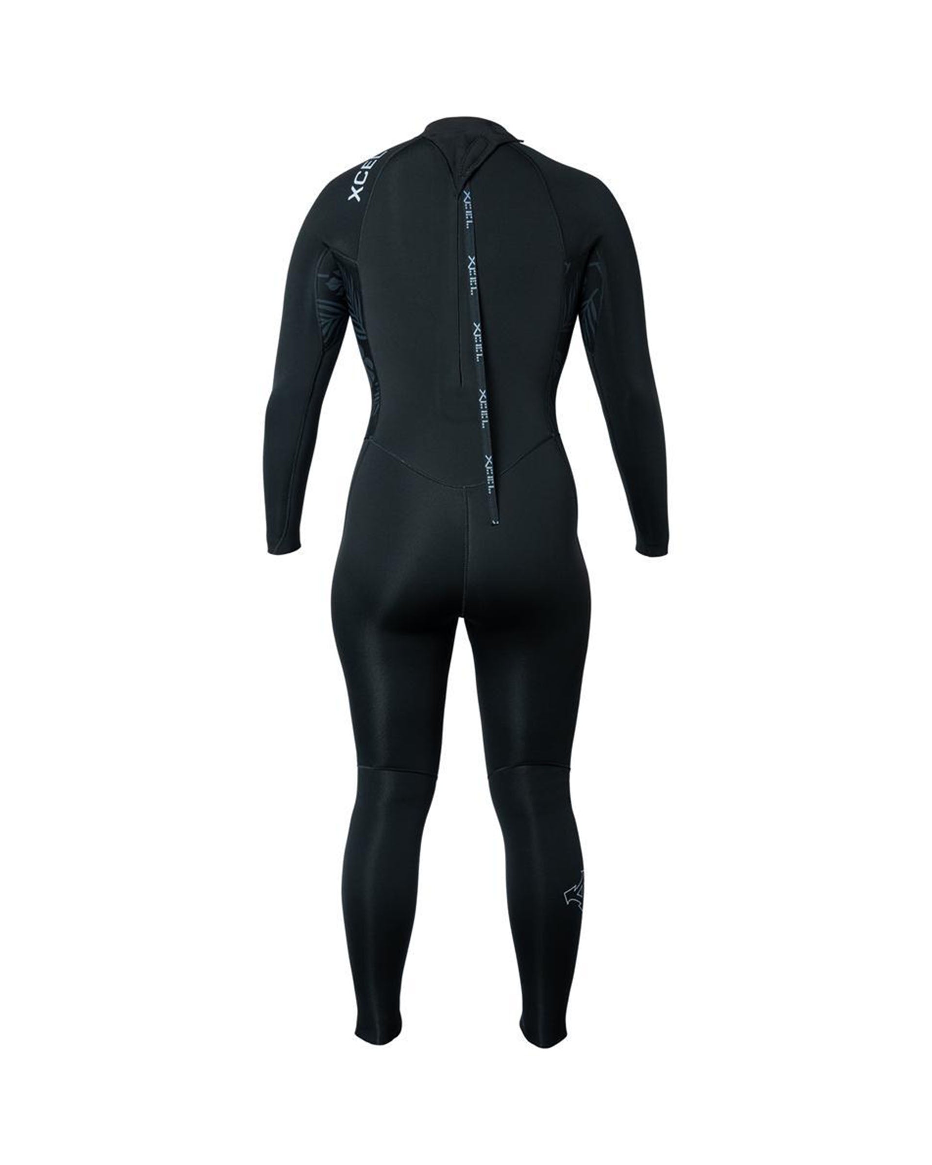 Xcel Women's Axis Back Zip Full Wetsuit 5/4mm - Black/Palm-Monstera Print